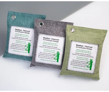 

Natural Bamboo Charcoal Air Purifying Bags Activated Charcoal Odor Absorber Moisture Odor Eliminator for Car Closet Shoes