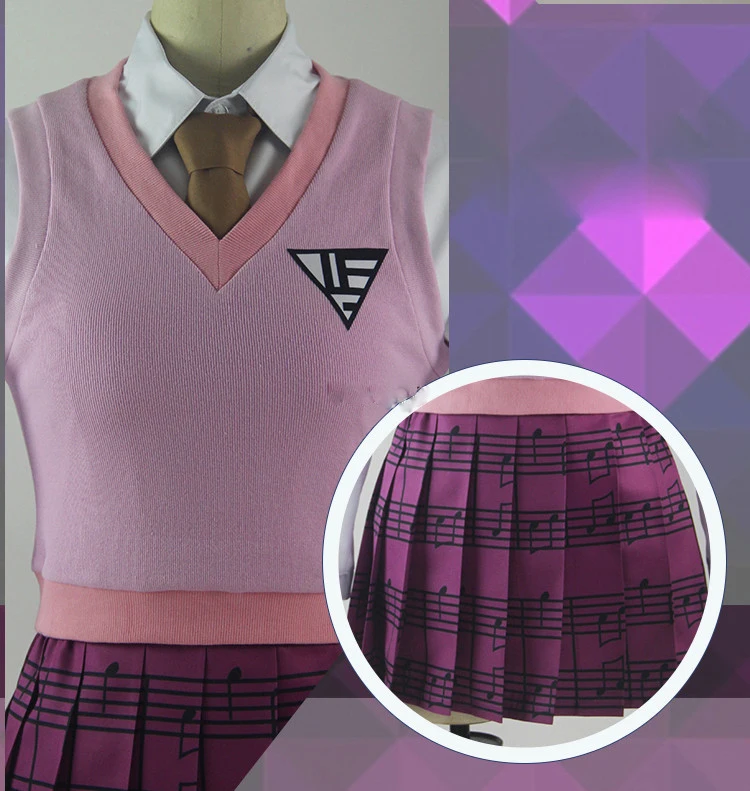 JK школьная форма Danganronpa V3: Killing Harmony Akamatsu Kaede рубашка свитер юбка наряд игры Косплей костюмы