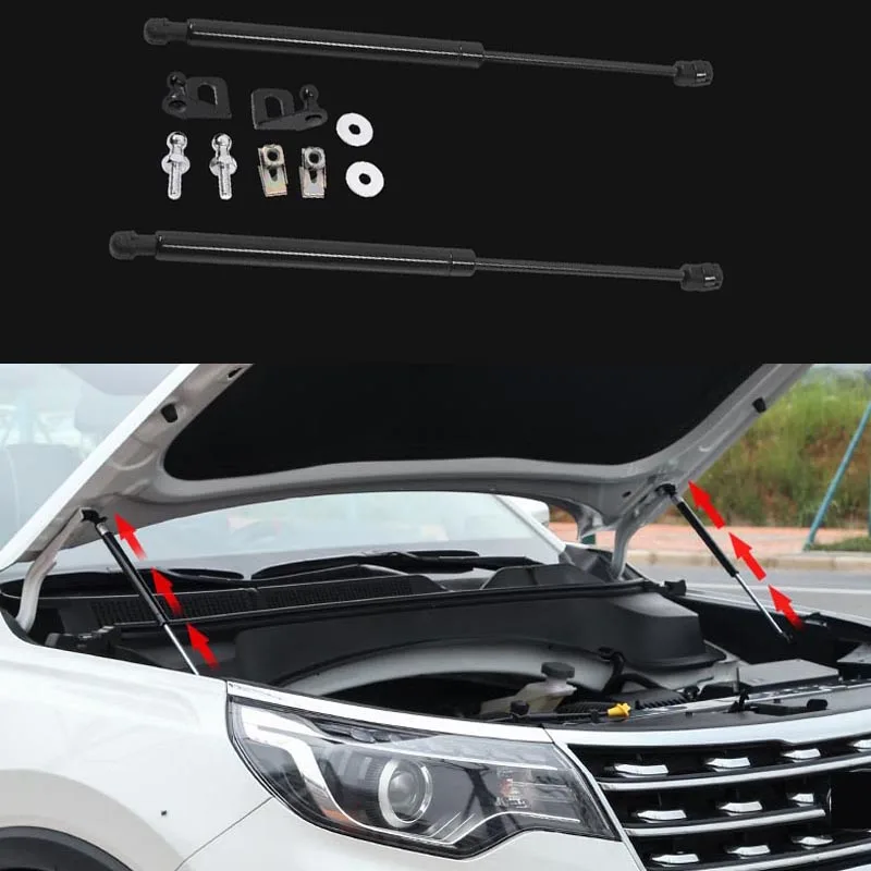

Car Engine Cover Support Rod Hydraulic Rod Hood Gas Shock Lift Strut Bars For Kia Sportage QL 2017 2018 2019 Car Accessories