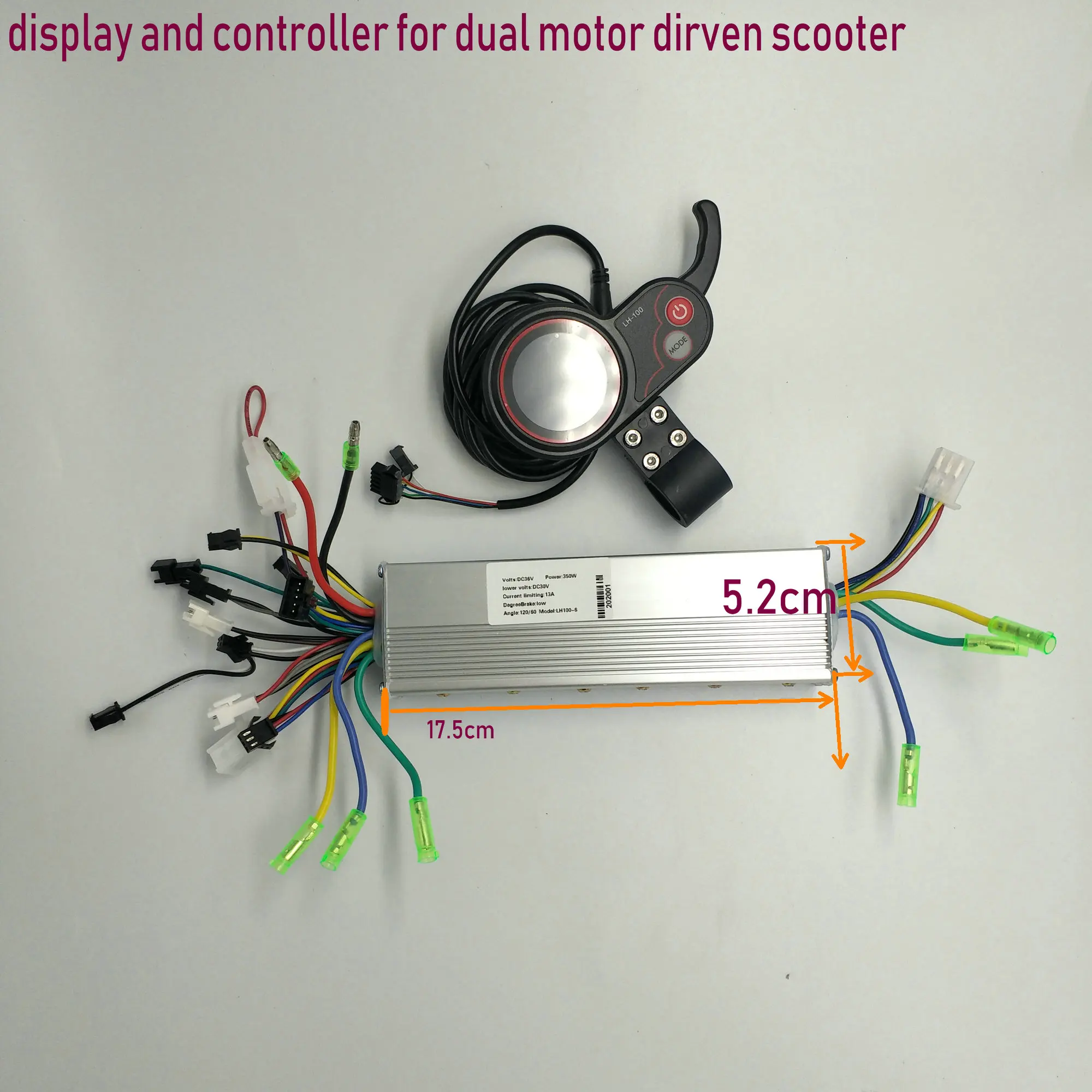 1 * ЖК дисплей с переключателем + 2 контроллеры 24v36v48v60v250w350w для электрического