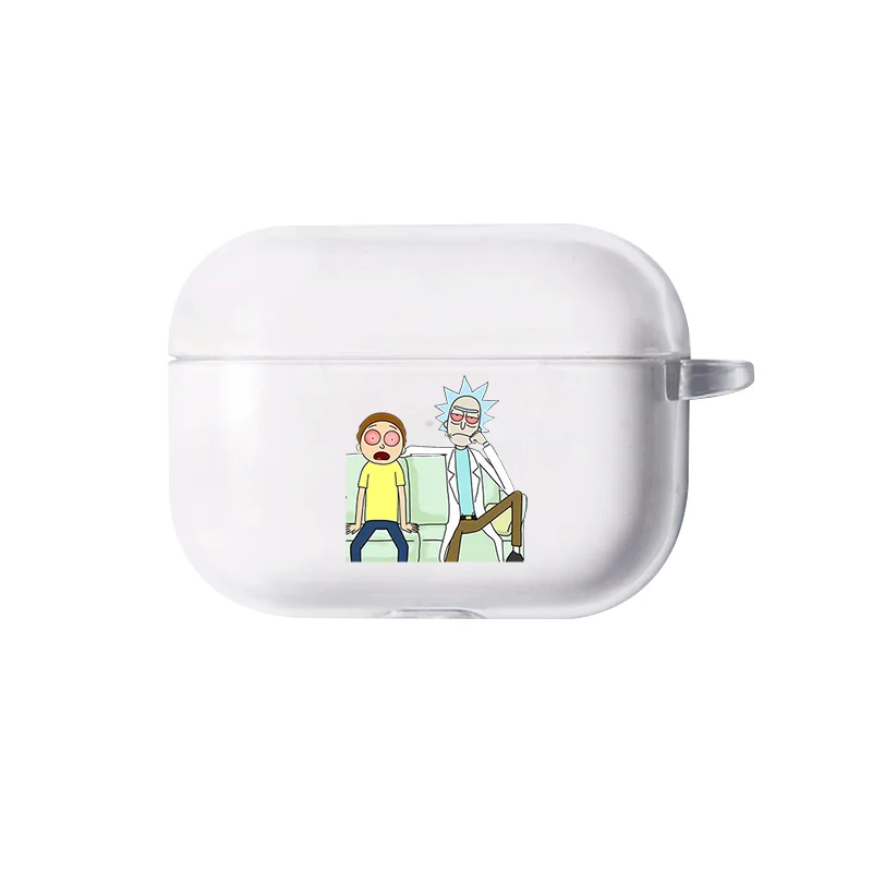 I250062 Чехол Airpods Pro с мультяшным принтом Рик и Морти, беспроводные Bluetooth наушники, милый чехол для Apple AirPods pro, силиконовый чехол для зарядки, чехол - Цвет: I250062
