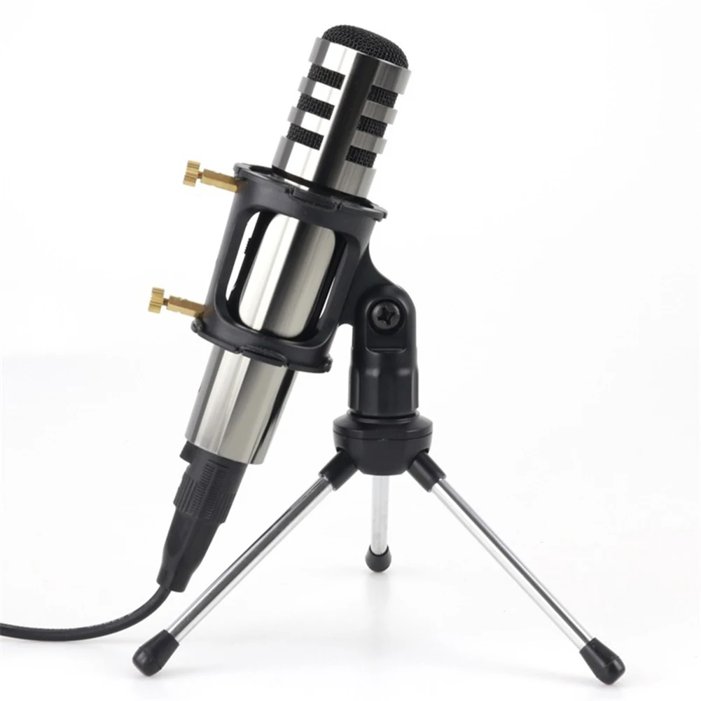 3.5mm Professional Condenser Microphone Studio Mic Stand Tripod
