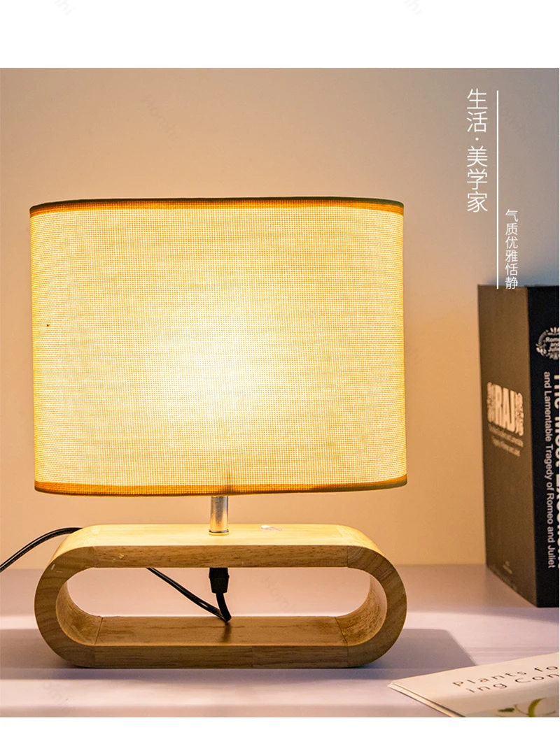 Estilo japonês lampara led escritorio lampen moderno