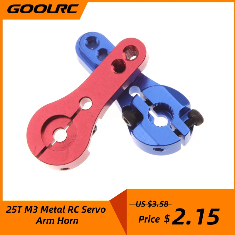 GoolRC 25T M3 металлический RC Серводвигатель для Futaba Savox Xcore HL HSP HD Power 3-20 кг синий |