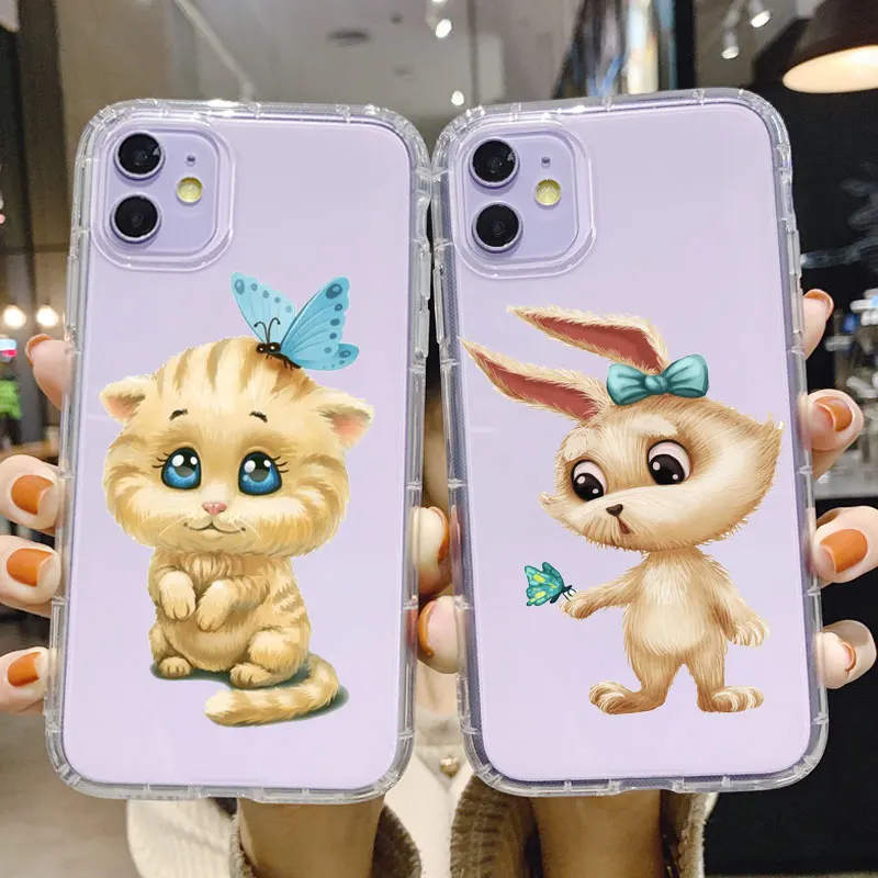 Прозрачный чехол из ТПУ для iPhone 12 Pro Max XR 11 PRO XS MAX 6 8 7 Plus SE | Мобильные телефоны и