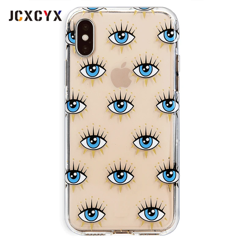 Роскошный бренд Instagram Devil eyes Мягкий силиконовый чехол для телефона apple iphone 7 8 Plus X XS
