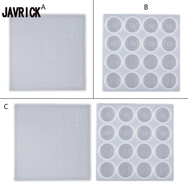 

Handmade Chess Set and Checker Game Board Resin Casting Mold International Checkers Toy Silicone Mould Epoxy Resin Craft