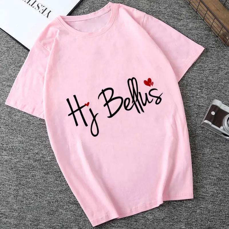 3717-pink The World's Best Mom Fashion T Shirt Women Kawaii Print Pink T-shirt Vintage Vogue Ullzang Tshirt Harajuku Women Thanksgiving - Цвет: 3717-pink