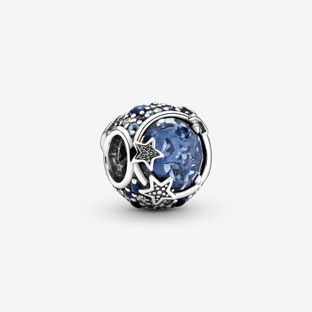 925 Sterling Silver Charms Beads Astronaut Galaxy Star Moon Charm Fit Pandora Bracelets Gift Diy Jewelry For Women