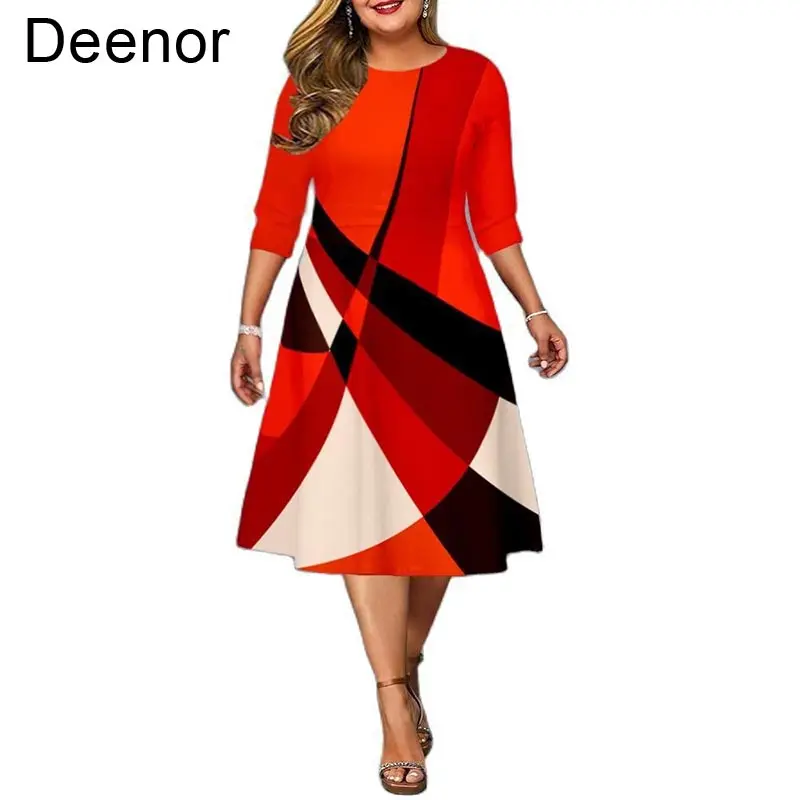 Рисунок 6 - Женское вечернее платье с геометрическим принтом