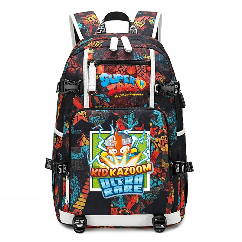 Рюкзак с мультипликационным принтом Super Zings Mochila корейские рюкзаки для женщин и