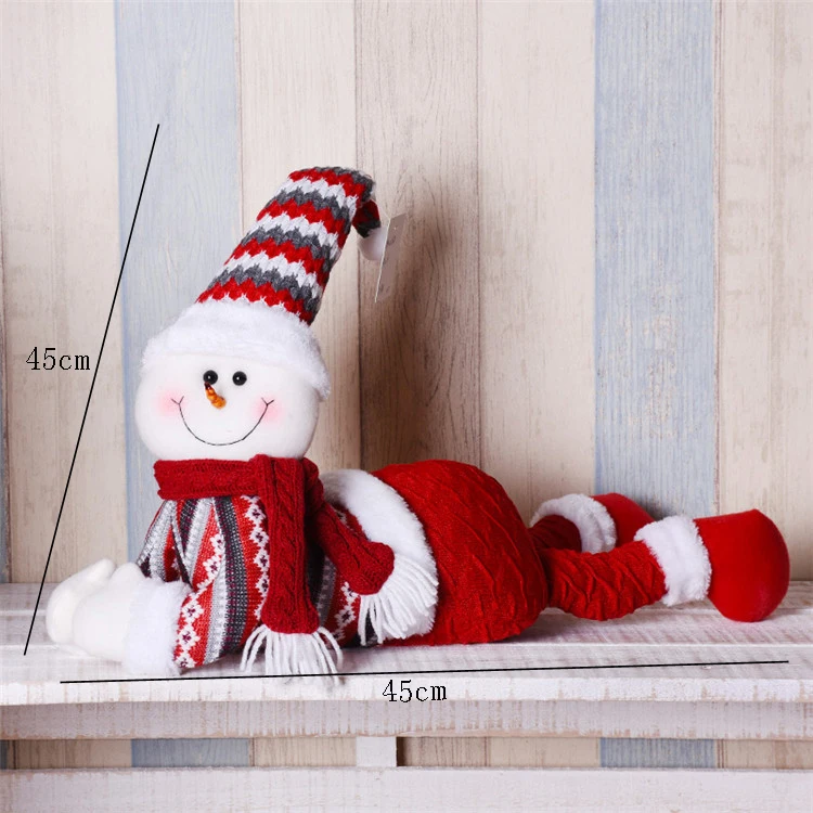 snowman 248 47 см Санта-Клаус Снеговик Рождественские куклы Рождественские украшения для дома выдвижные стоячие игрушки для вечеринки в честь Дня Рождения подарок для детей - Цвет: snowman 248