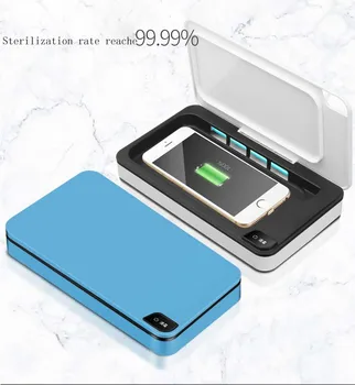 

Portable Mobile Phone Sanitizer And Charger Uv Sterilizer Multi Function Mask Sterilizer Makeup Ultraviolet Disinfectant Machine