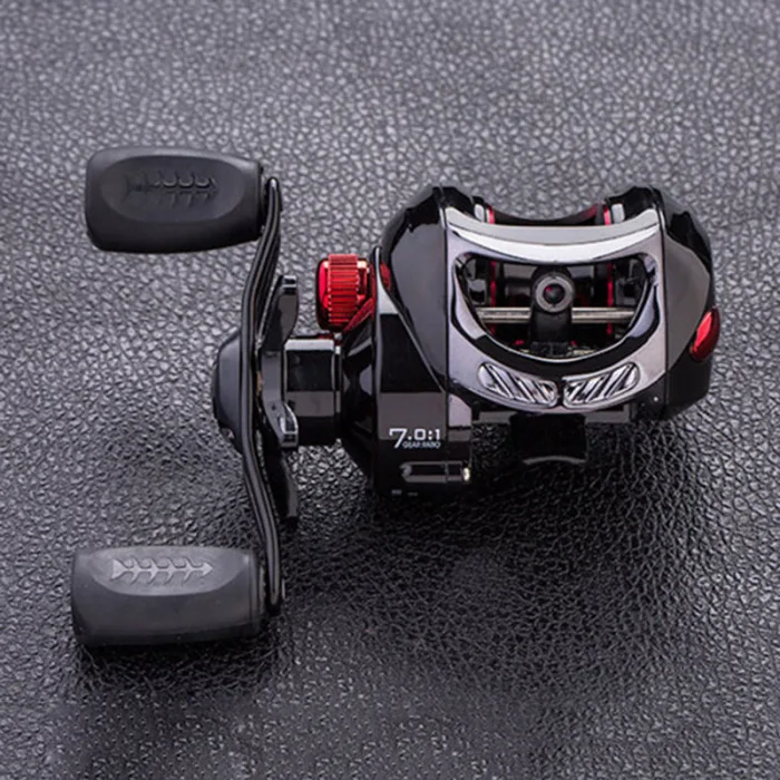 Lure Fishing Reel Strong Bearing Metal Wear Resistant Low Profile Baitcasting Reel BB55