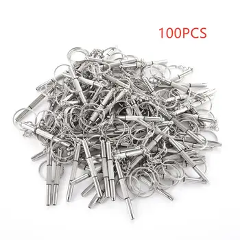 

100PCS/Set 3 in1 Eyeglass Screwdriver Hand Tools Eyeglass Screwdriver Set Sunglass Watch Repair Kit with Keychain Set of Tools