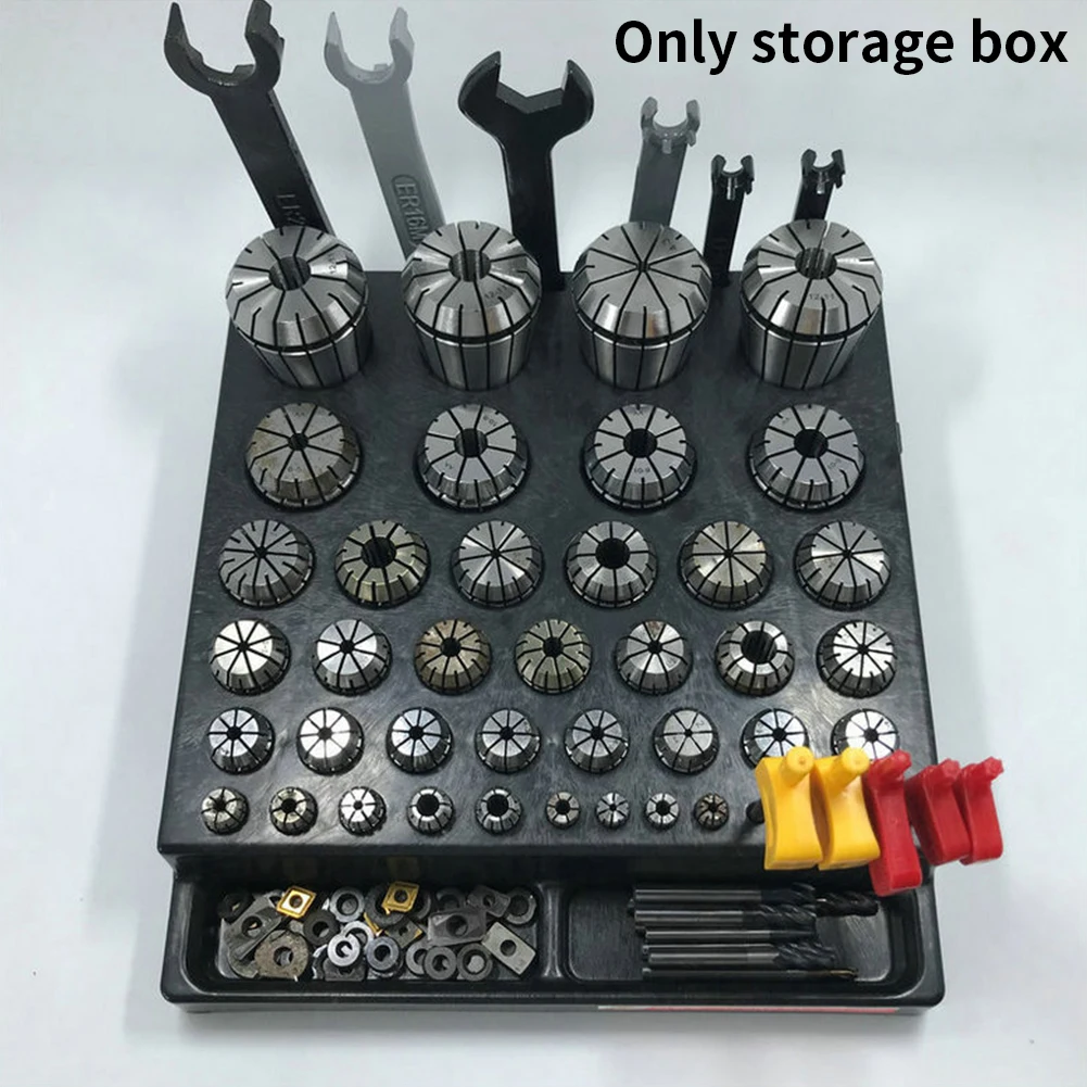 

Inserts Lathe Tool Durable For Wrench Parts Cutter Stand Milling CNC End Organizer Probe Collet Chuck Collecting Storage Box