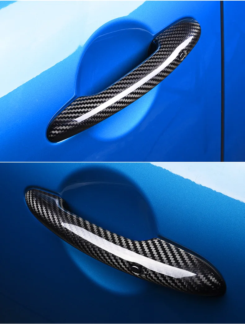 Подходит для BMW MINI JCW Cabrio Clubman Countryman F55 F56 F57 F60 дверная ручка из углеродного волокна ракушки для украшения протектор дверной ручки