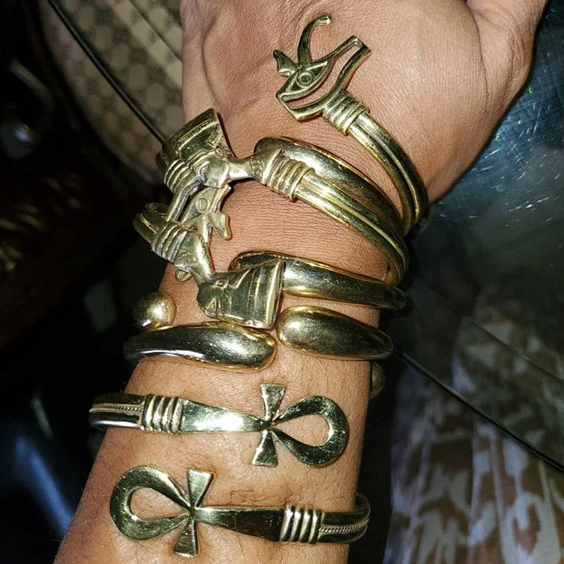 atraer cuota de matrícula Ru Joyería egipcia, pulsera de mal de ojo para mujeres y hombres, acero  inoxidable, Nefertiti, Ankh, brazaletes, Punk, decoraciones egipcias| Pulseras de amuleto| - AliExpress