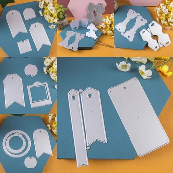 

20 Models Metal Cutting Dies Label Frames Card Die cutter Stencil DIY Scrapbook Paper Photo Craft Template Dies
