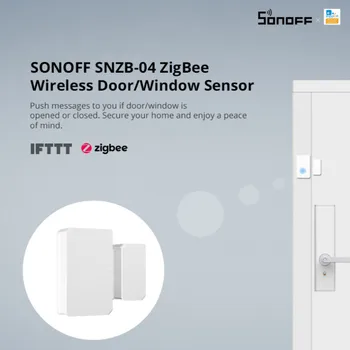 

SONOFF SNZB-04 - ZigBee Wireless Door/Window Sensor Alarm Work With ZigBee Bridge For EWeLink APP Smart Home Automation