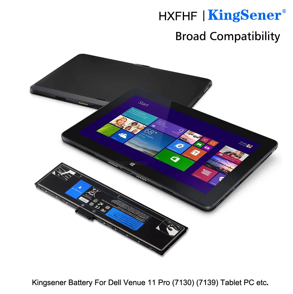 Kingsener Nova Bateria do Portátil Hxfhf para Venue 11 Pro 7130 11 Pro 7139 11 Pro 7310 Hxfhf Vjf0x 7.4v 36wh Livre Anos de Garantia - Imagem 5