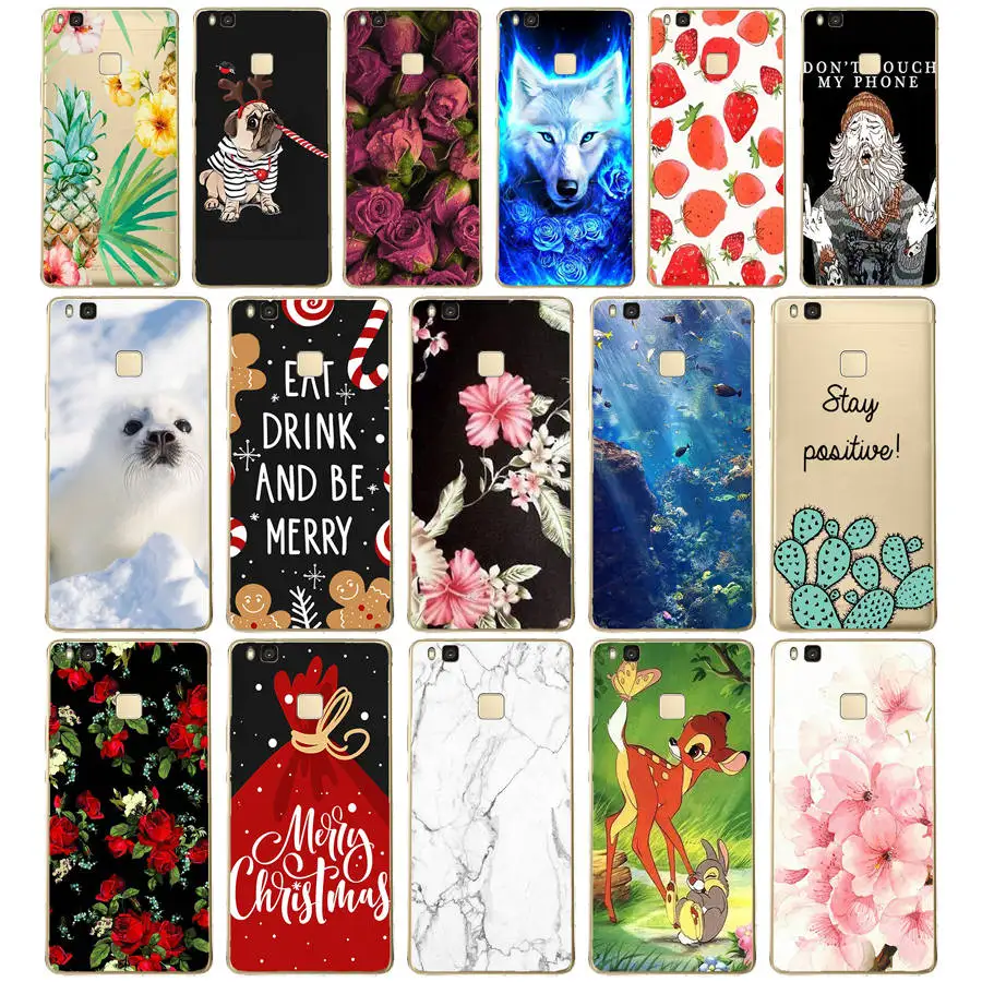 

Cover For Huawei P9 Lite Case Cute Animal Silicon Soft TPU for Funda for Huawei P9 Lite Case 2016 P9 P9Lite Phone Back Cases