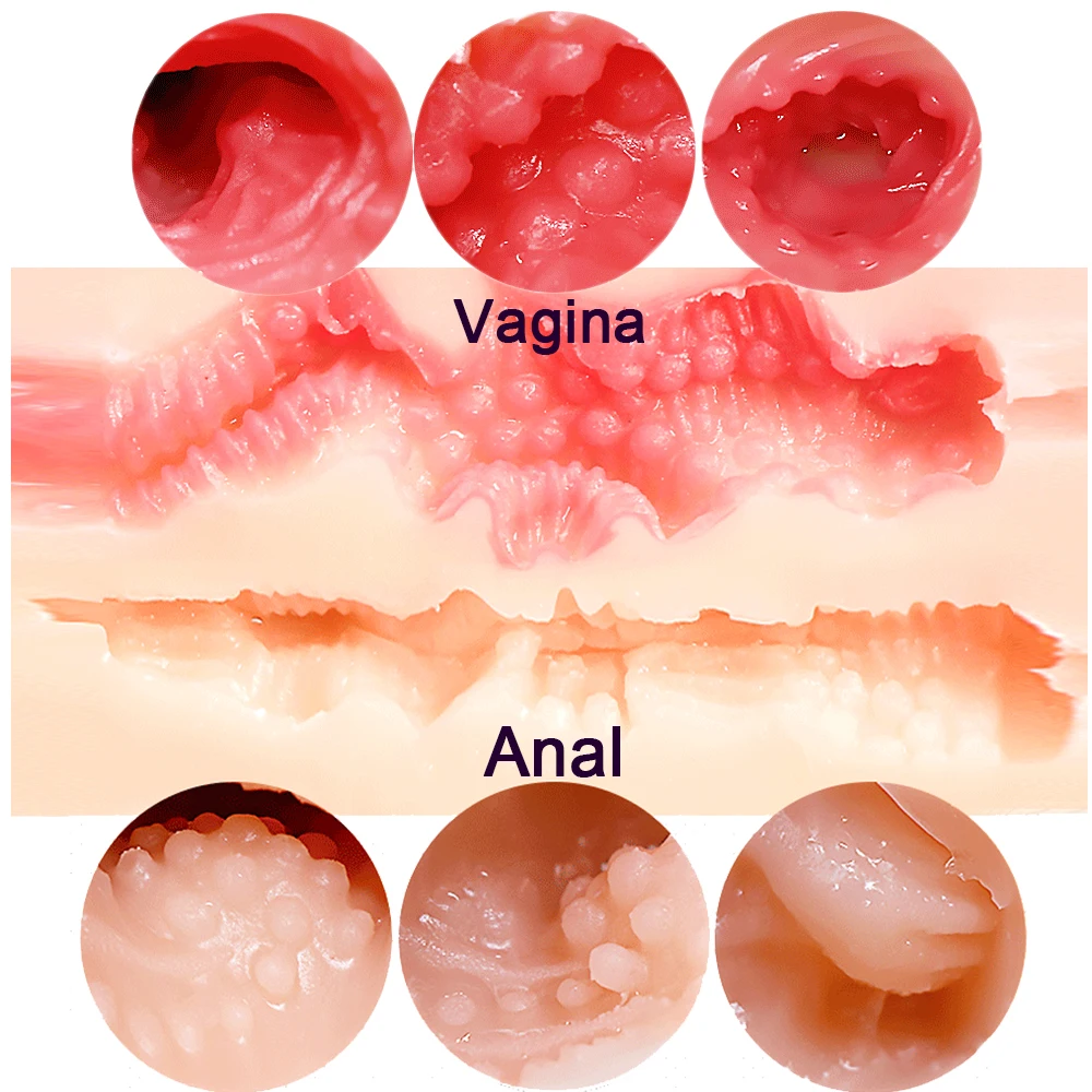 Silicone Big Ass 18+ Male Masturbator Realistic Deep Throat Vagina Anal Pocket Pussy Aircraft Cup Anal Adult Sex Toys for Men 3