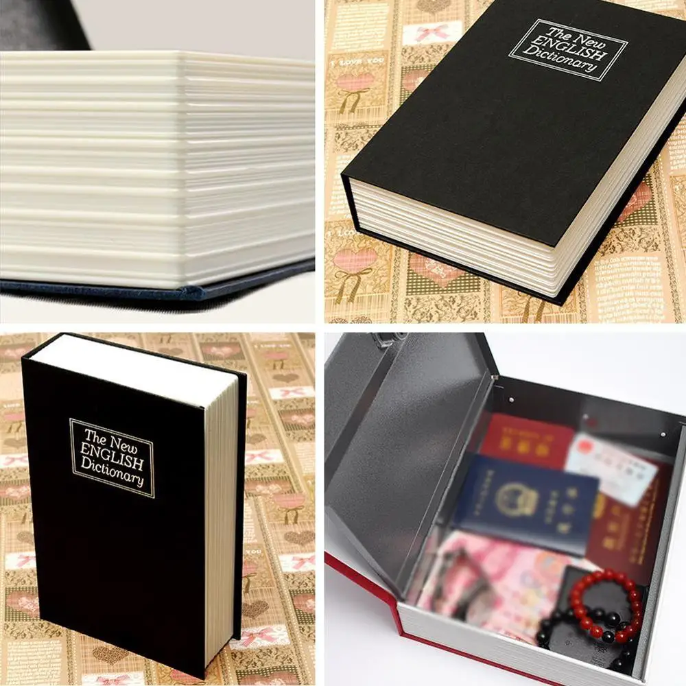 1PC Storage Safe Box Dictionary Book Bank Money Cash Jewellery Hidden Secret Security Locker With Key Lock Drop Shipping 1PC Storage Safe Box Dictionary Book Bank Money Cash Jewellery Hidden Secret Security Locker With Key Lock Drop Shipping