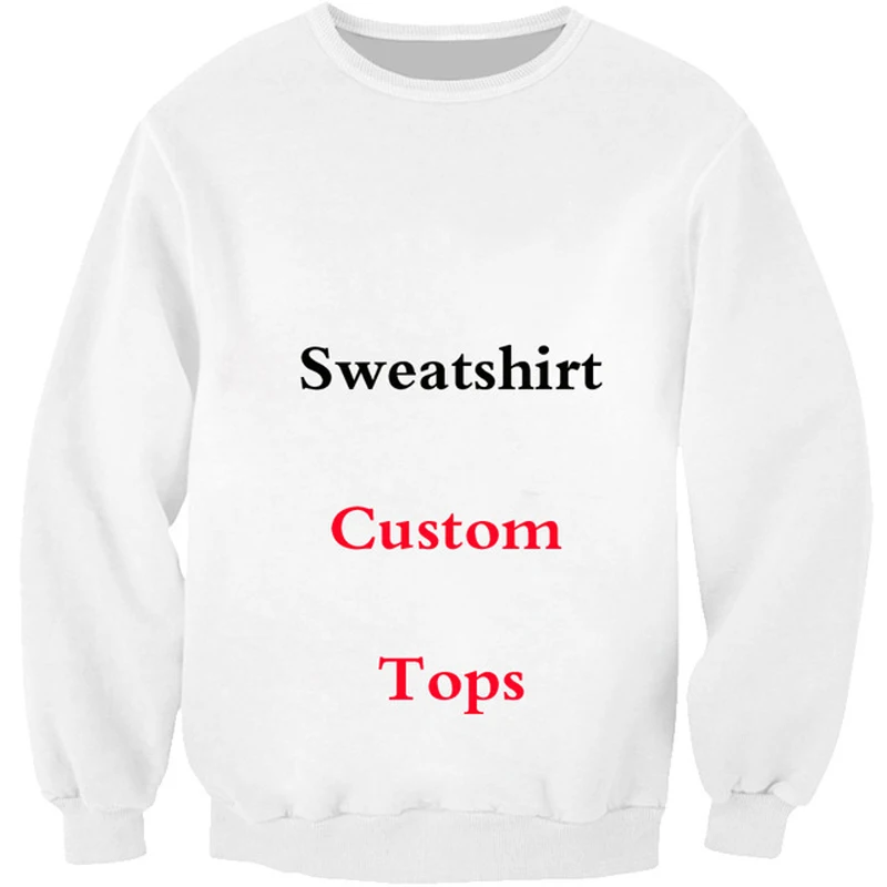 

HX 3D Print DIY Personalized Design Sweatshirt Men Women Own Image/Photo/Star/Singer/Anime Casual Sweatshirt Harajuku Top A4