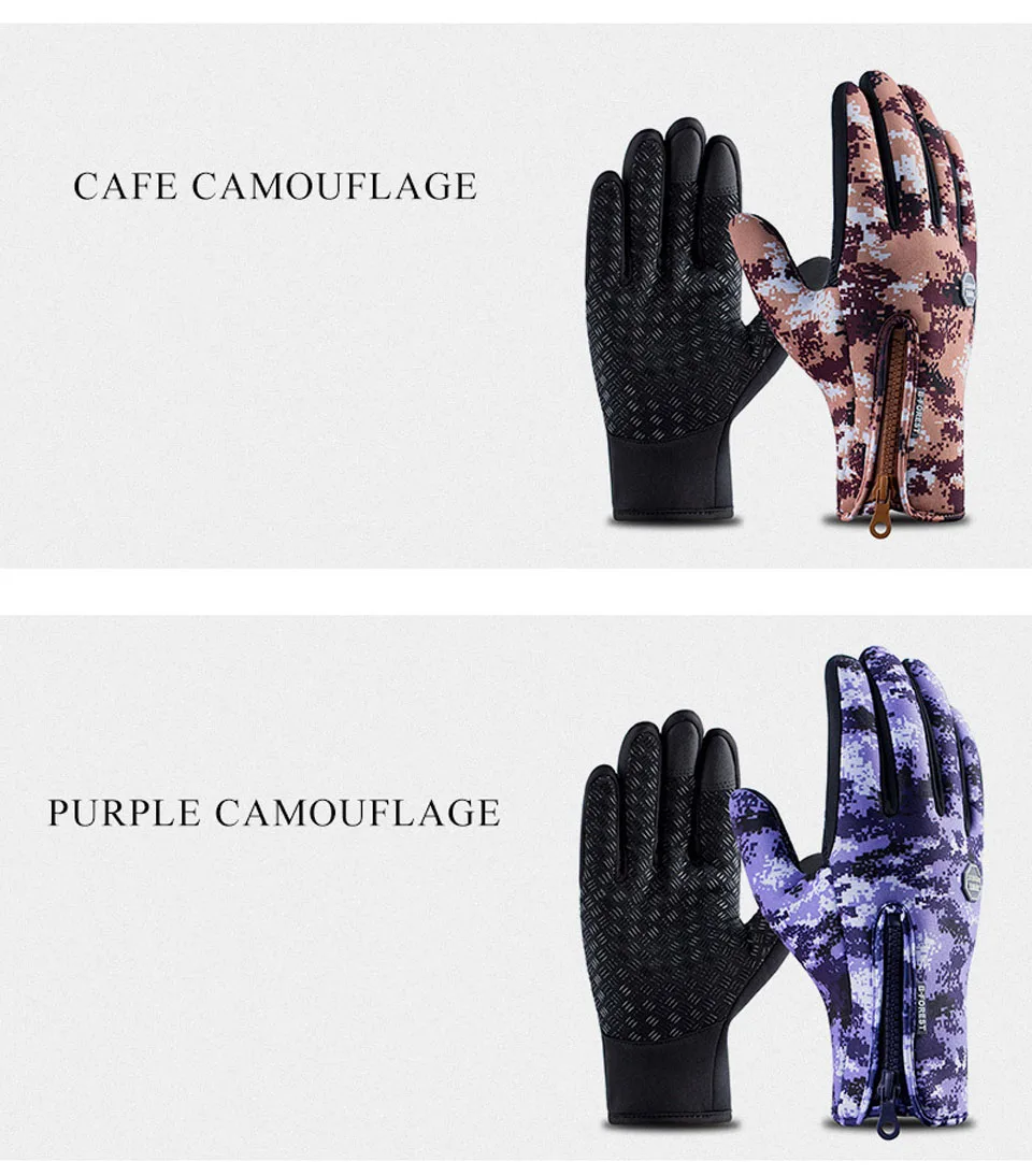 Winter Thermal Warm Touchscreen Cycling Bicycle Bike Ski Outdoor Camping Hiking Motorcycle Skiing Gloves Sports Full Finger