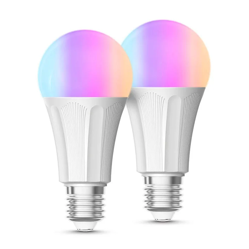 JLAPRIRA B22 E27 9W A60 Led Wifi Smart Lights Bulb Lamp Compatible With Alexa And Google