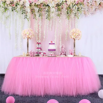 

Mesh Fluffy Tutu Table Skirt Birthday Party Family Activities Table Skirt Dessert Table Party Wedding Decor Home Textile