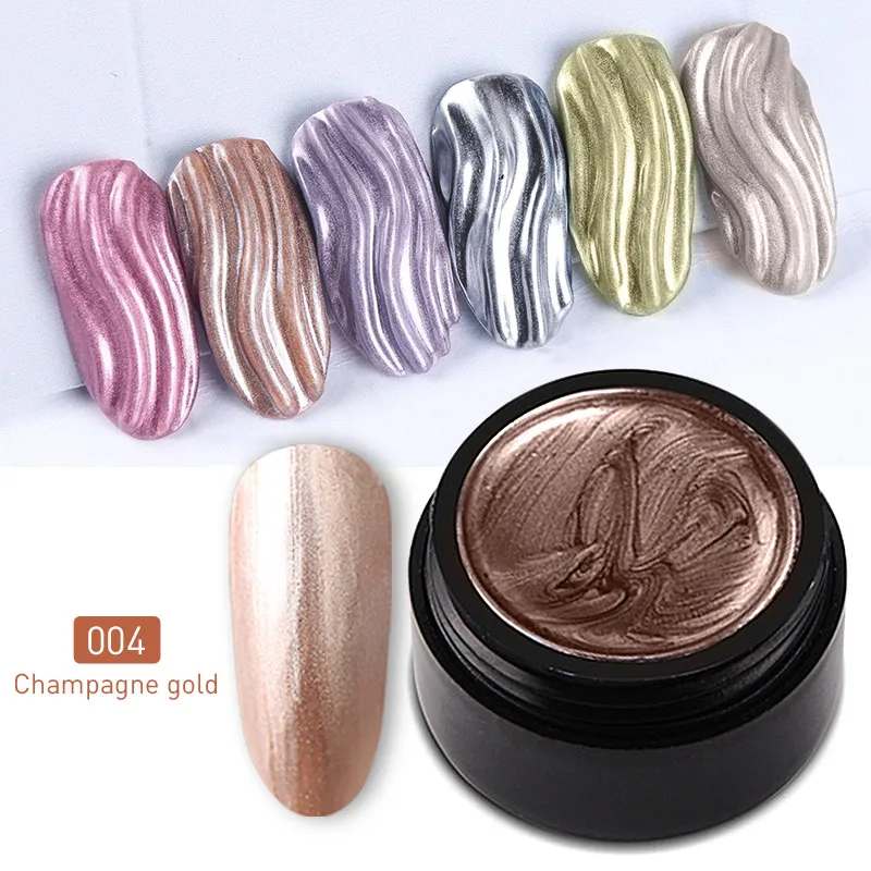 04 Лазурная красота, золотой цвет, живопись, дизайн ногтей, УФ-гель для ногтей, замочить от салона, рисунок, светодиодный Гель-лак, паучок, Набор лаков для ногтей - Цвет: 04