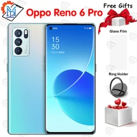 Nowy oryginalny telefon komórkowy Oppo Reno 6 Pro 5G 6.55 cala 8GB 128GB MTK Dimensity 1200 Octa Core szybkie ładowanie 65W NFC Smartphon 1