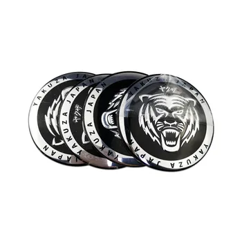 

4Pcs/Set Auto Center Hub Cap Stickers Japan Tiger Car Styling For Jeep Patriot Liberty Renegade Lexus es 200 300 330 350 IS300