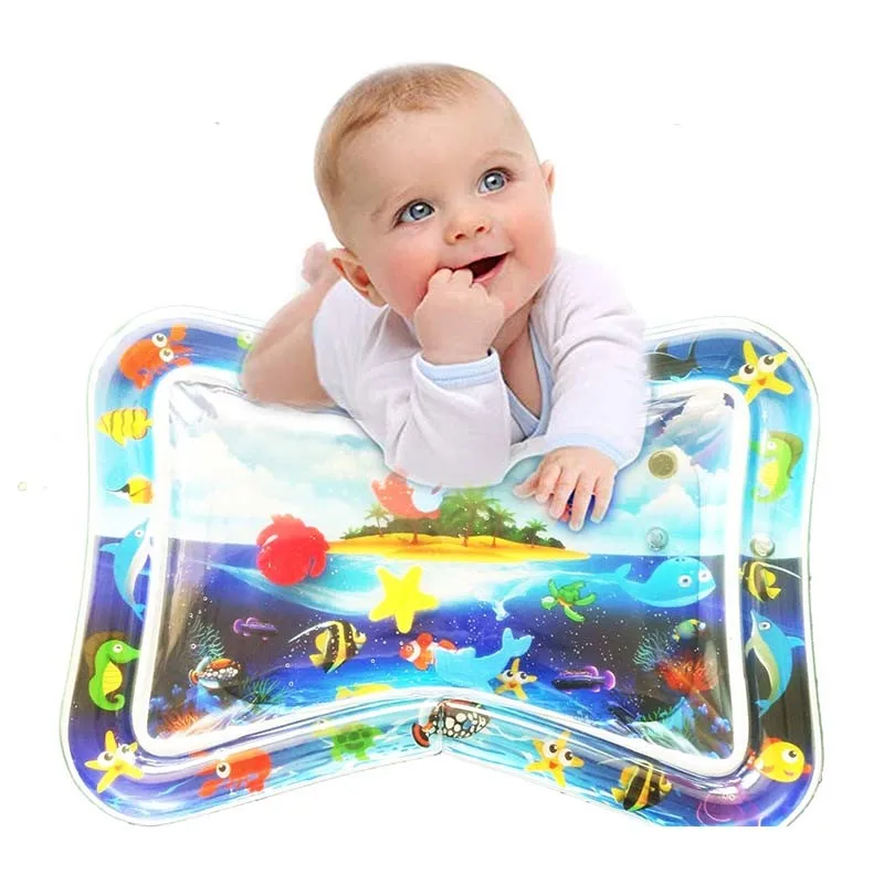 

Baby Water Play Mat Tummy Time Toys For Newborns Playmat PVC Toddler Fun Activity Inflatbale Mat Infant Toys Seaworld Carpet