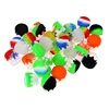 48pcs 6ml Glass Silicone Container Nonstick Wax Jar with Air Tight Silicone Lid Small Round Storage Box for Oil, Lip Balm 4