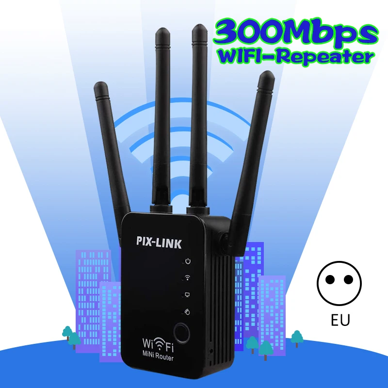 Беспроводной wi fi 802.11n 300 Мбит/с 2 4g домашний маршрутизатор ретранслятор удлинитель