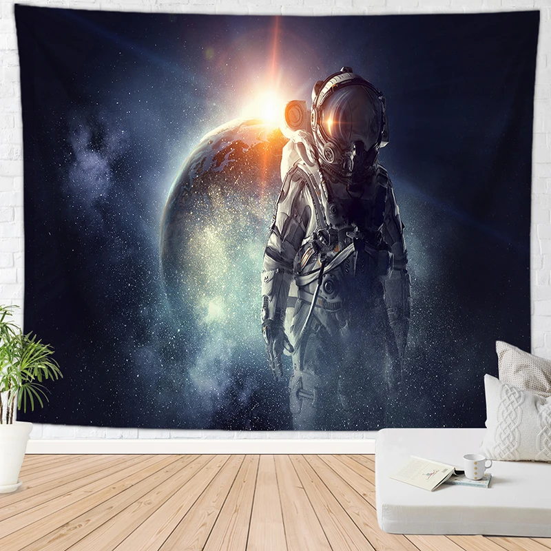 Toile настенная гобелен Космос астронавт Настенный Ковер детская спальня декоративный ковер