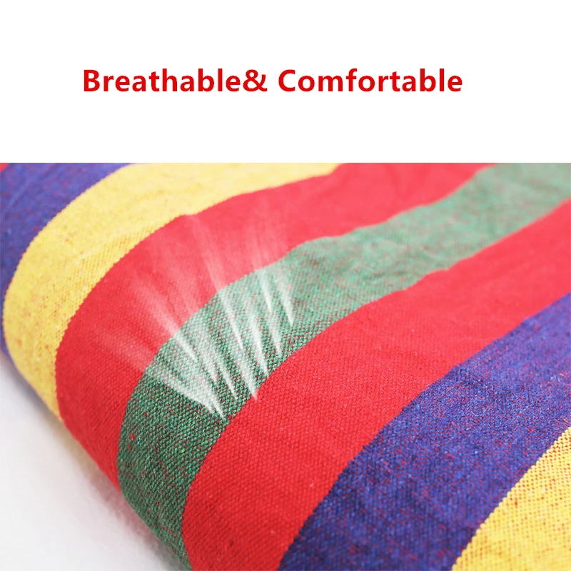 Hammock Portable Travel Hanging Canvas Hammocks Folding cot for Camping Camp Cots Bed Swing Lazy Ch