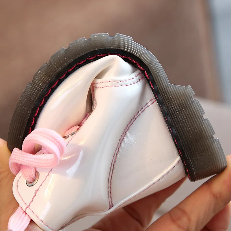 New Children Martin Girls Kids Boots Catamite Short Baby Increase Down Waterproof Cotton-padded Shoes Tide Botas