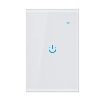 

Wifi Wall Touch Switch,1-gang Wifi Wall Switch,Smart Light Switch,Smart Home Controller,Support Alexa Google Home TY-US1