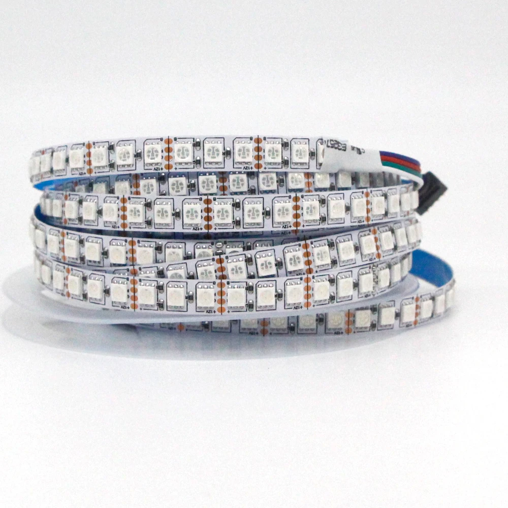 SMD 5054 LED Strip 5M 120leds/m diode Flexible 600 led Tape Light 12V 24V more bright than 5050 2835 5630 RGB white/warm white