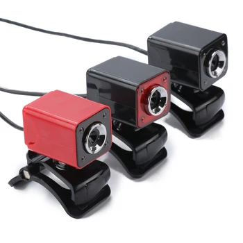 

Webcam HD 12M pixels 360 degree Night Vision USB Webcam 4 LED light for Laptop PC with Clip 10 meters sound-absorbing Microphone