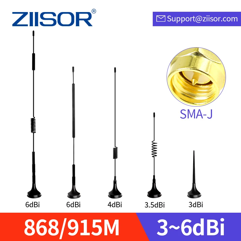 Precio Especial Antena de largo alcance de 915 mhz, 868 mhz, Lora, para comunicación, montada en imán, 868 M, 915 M, Wifi, 900M, Cable aéreo de 2m OMZKw96aa