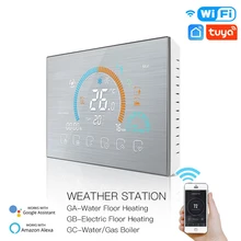 Wifi Thermostat Tuya Smart Temperatur Controller Programmierbare Boden Heizung Wasser/Gas Kessel Controller Arbeit Mit Google Hone