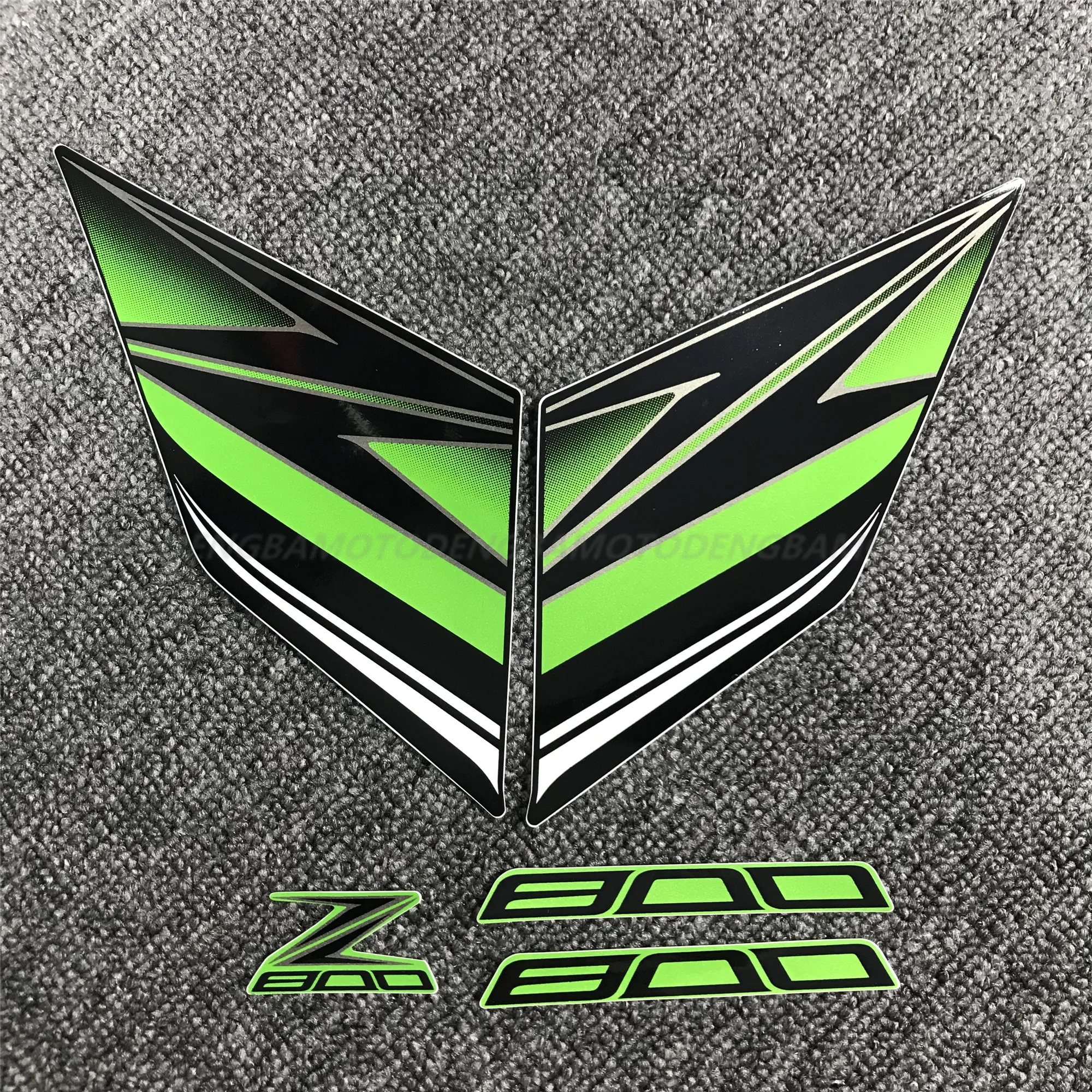 Для KAWASAKI Z800 2013 аксессуары для мотоциклов Запчасти обтекатель корпус топливный бак Наклейка - Цвет: Черный