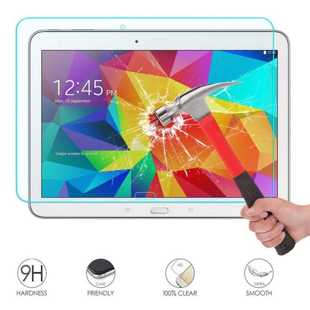 Glass verre incassable Glass protection integrale pour Samsung Tab 4 10.1  SM-T530 à prix pas cher