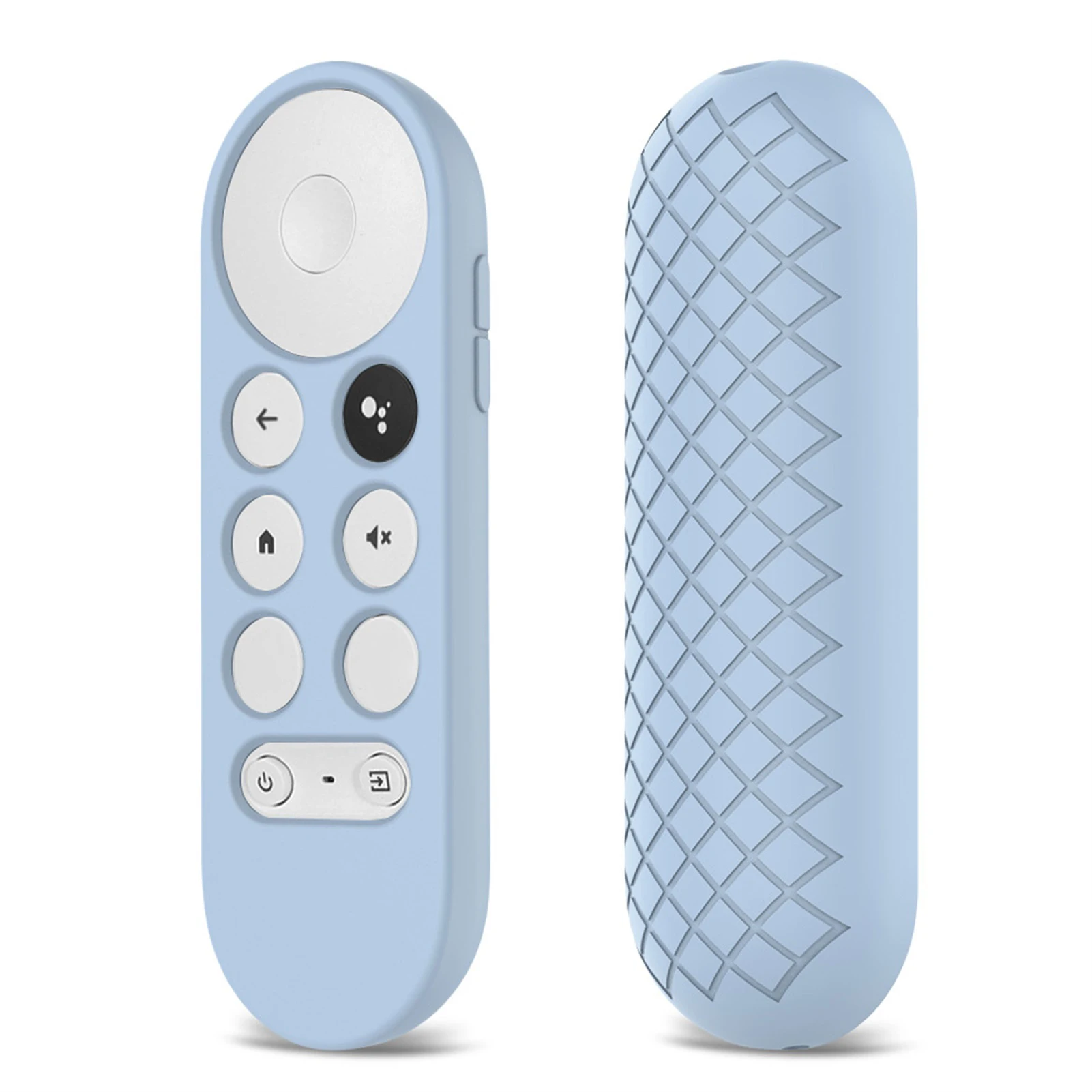 HNQH Étui de Protection Compatible pour Chromecast avec télécommande vocale Google TV 2020 Housse en Silicone Souple pour télécommande à Fonction vocale Shell Anti-Rayures 