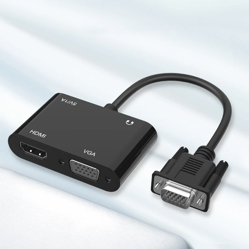 Разветвитель VGA-VGA HDMI видеоадаптер для проектора ПК HDTV с несколькими портами VGA |